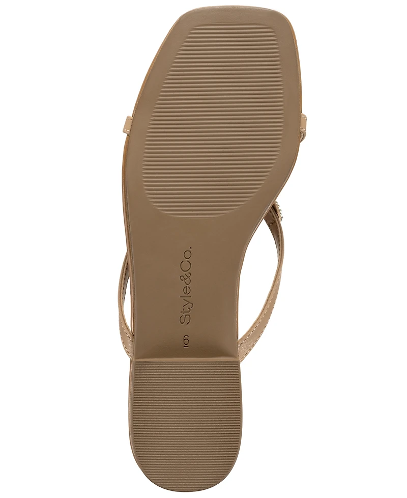 Style & Co Women's Alanaa Starfish Beaded Flat Sandals, Macy's Exclusive