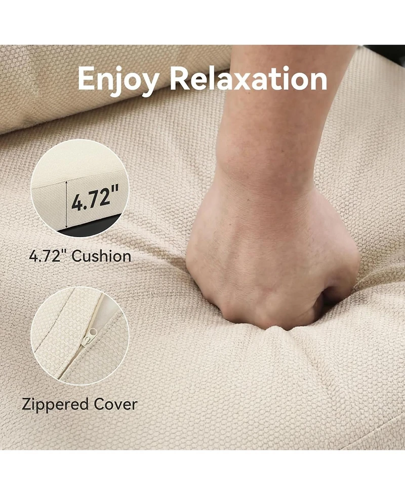 Tribesigns Outdoor Rocking Chair Set, 3PCS Bistro Set with Thick Cushion, Waterproof Patio Chairs Table