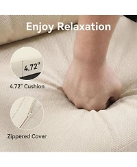 Tribesigns Outdoor Rocking Chair Set, 3PCS Bistro Set with Thick Cushion, Waterproof Patio Chairs Table