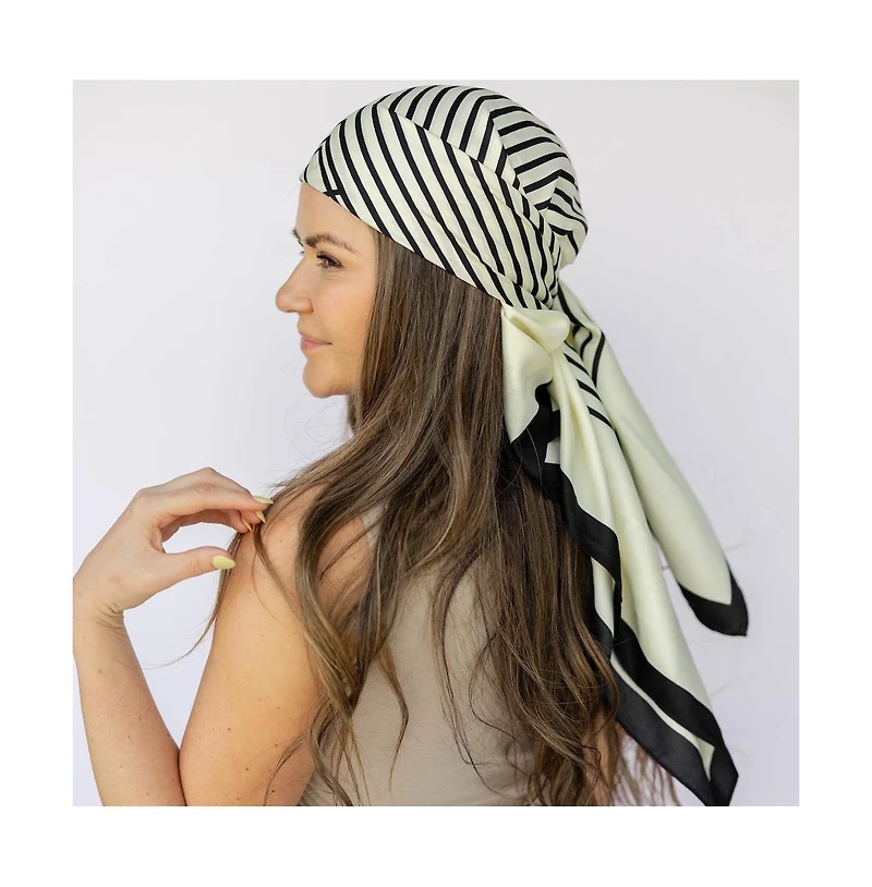 Headbands of Hope Women's Satin Abstract Line Headscarf