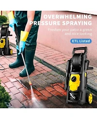 Sugift Electric Pressure Washer, 2000 Psi, 1.65 Gpm, with Hose, Nozzles and Foam Cannon