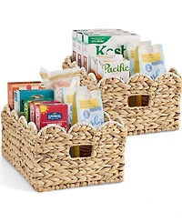 Best Choice Products Scalloped Shelf Baskets, Woven Storage Bins