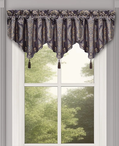 Five Queens Court Manchester Window Ascot Valance, 40" x 21"