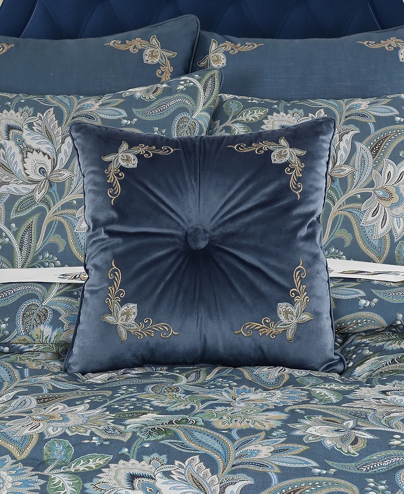 Five Queens Court Michaela Square Tufted Decorative Pillow, 18" x 18"