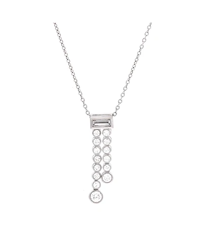 Pre-Owned Tiffany and Co Jazz Graduated Double Drop Pendant Necklace