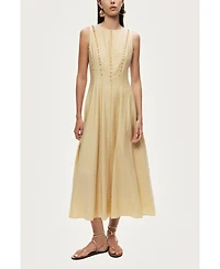 Nocturne Women's Sleeveless Textured Midi Dress