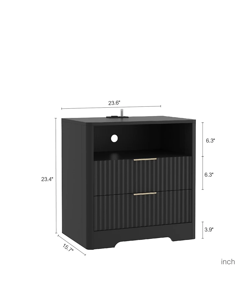 Rainsken Functional Bedside Cabinet