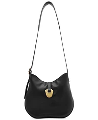 Arezzo Sabrina Small Leather Snap Button Crossbody Handbag