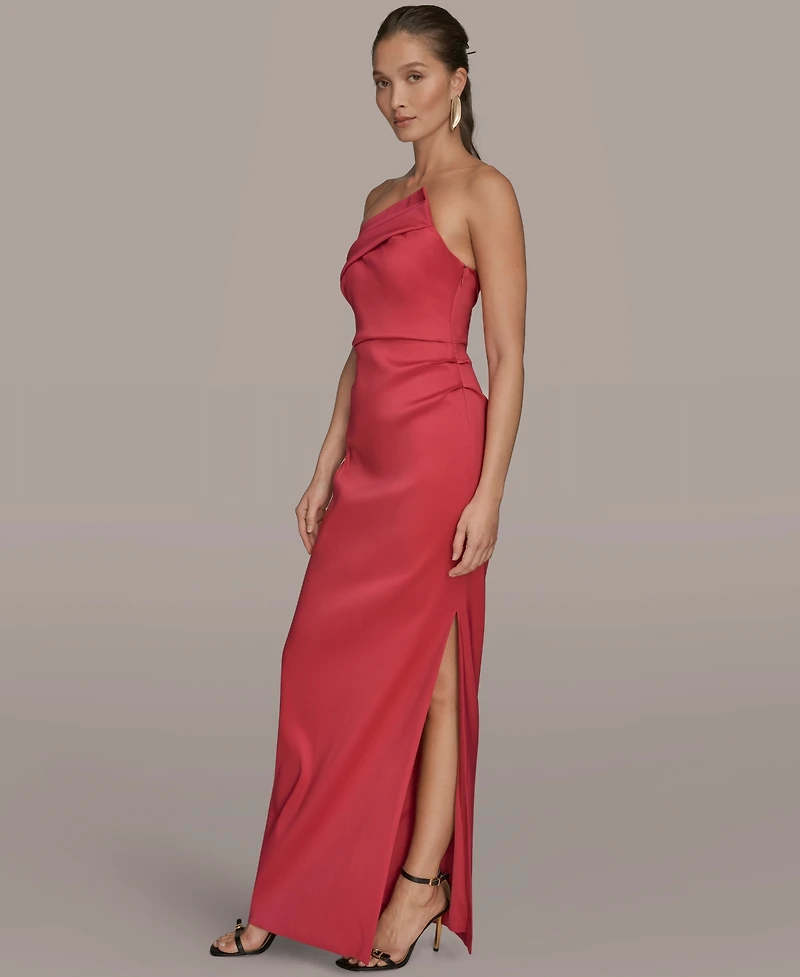 Donna Karan New York Women's Ruched Strapless Gown