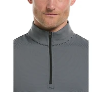 Pga Tour Men's Feeder Stripe Mock-Neck Golf Shirt