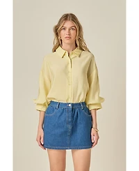 English Factory Women's Balloon Sleeve Shirt