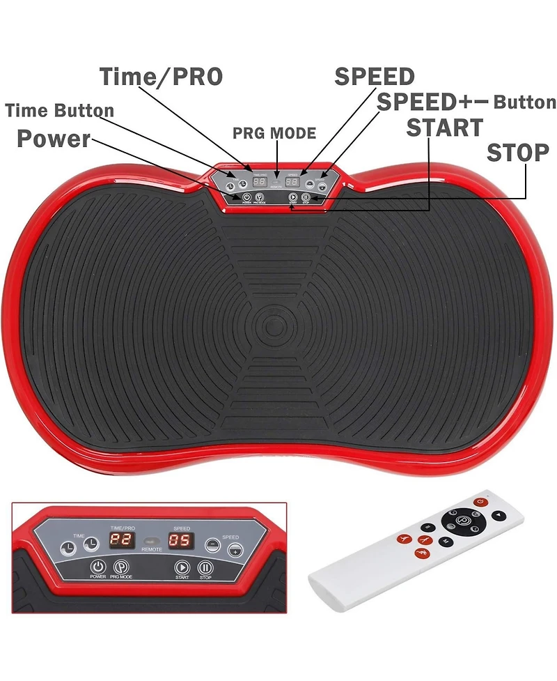 Zeny Vibration Plate Exercise Machine, Whole Body Workout Vibration Fitness Platform for Weight Loss, Toning Wellness