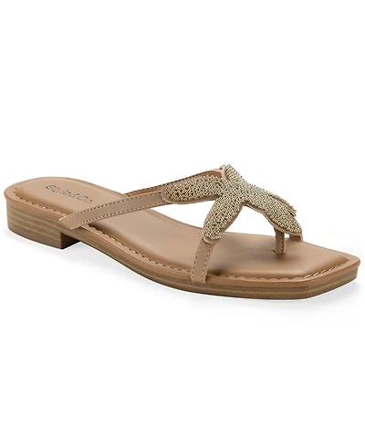 Style & Co Women's Alanaa Starfish Beaded Flat Sandals, Macy's Exclusive