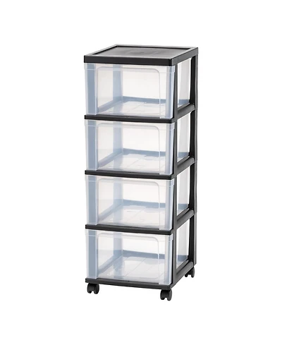 Iris 4-Drawer Narrow Cart