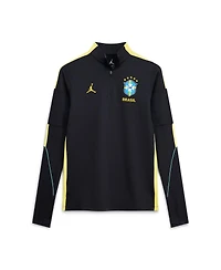 Jordan Women's Black Brazil National Team 2026 Strike Dri-fit Long Sleeve Quarter-Zip Drill Top