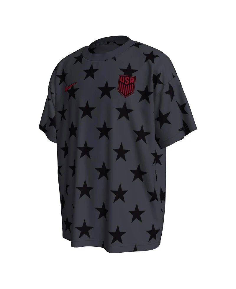 Nike Big Boys and Girls Navy Usmnt Allover Print T-Shirt