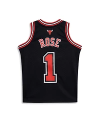 Mitchell Ness Big Boys and Girls Derrick Rose Black Chicago Bulls 2010/11 Hardwood Classics Swingman Jersey