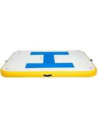 Inolait Inflatable Floating Dock Platform 8 x 5 ft with Electric Air Pump