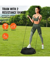 Mecale Half Balance Ball Trainer 1500 lbs with Pump for Home Gym