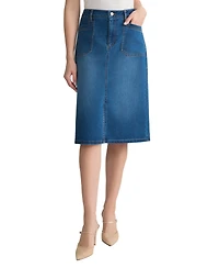 Jones New York Women's Lexington Midi Denim Skirt