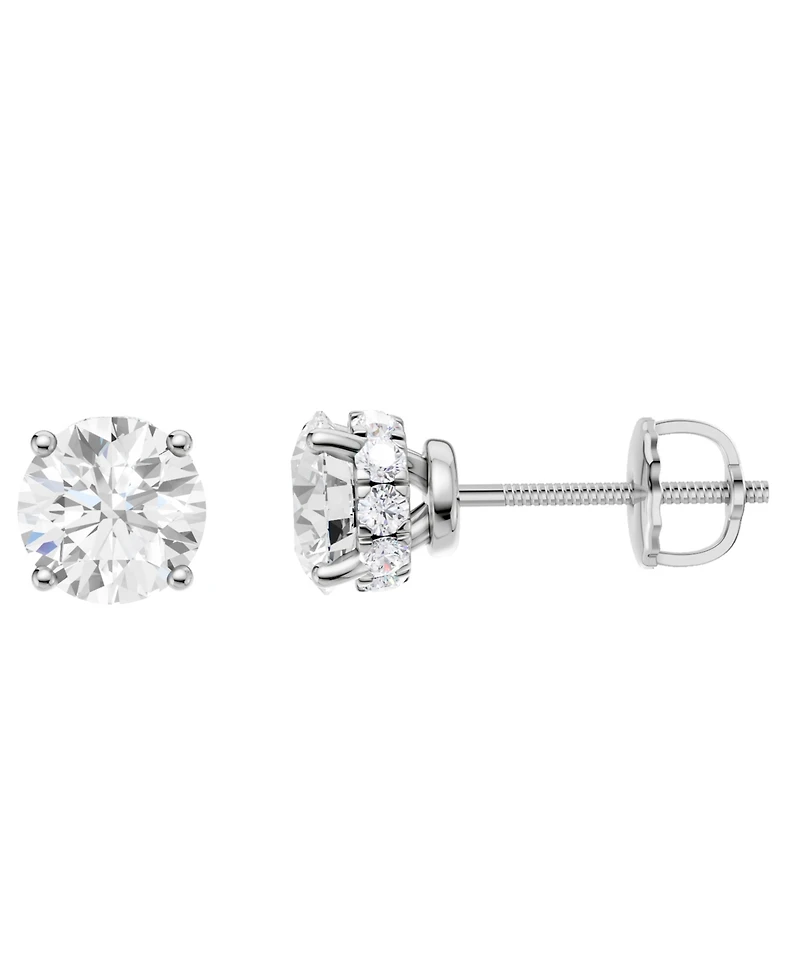 Macy's Diamond Stud Earrings (2 ct. t.w.) in 14k White Gold