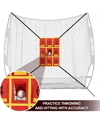 Aoligeijs Adjustable Strike Zone Target for Baseball Net,Numbered Pitching Pad,Baseball Softball Target,Practice Throwing and Hitting with Accuracy