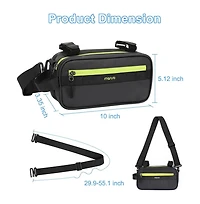 Aoligeijs Waterproof Bike Handlebar Bag with Shoulder Strap, Bicycle Front Storage Pouch for Commuting Cycling Travel