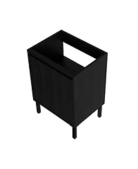Sillysis Inch Bathroom Vanity Cabinet, Modern Mdf Storage, Sink Not Included