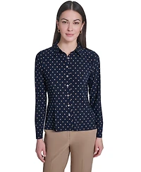 Tommy Hilfiger Women's Long-Sleeve Button Up Top