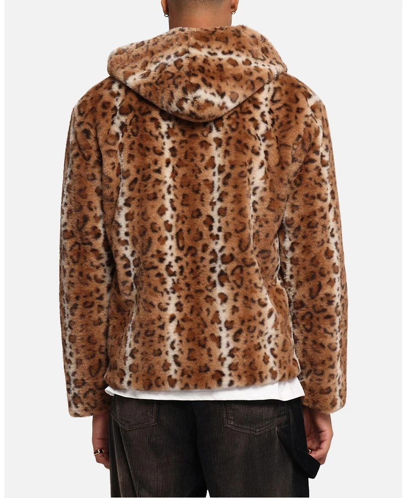 Xxiii Men's Leopard Fur Jacket
