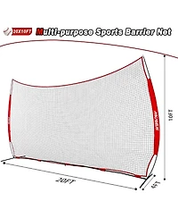 Aoligeijs Sports Barrier Net,Sports Net,Barricade Backstop Net,Perfect for Baseball,Softball,Soccer, Basketball,Lacrosse
