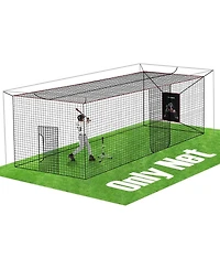 Aoligeijs Baseball Softball Batting Cage Net with Realistic Catcher, Net Only, Backyard Practice Batting Cage Net, Heavy Duty Multi-Purpose Sports Net