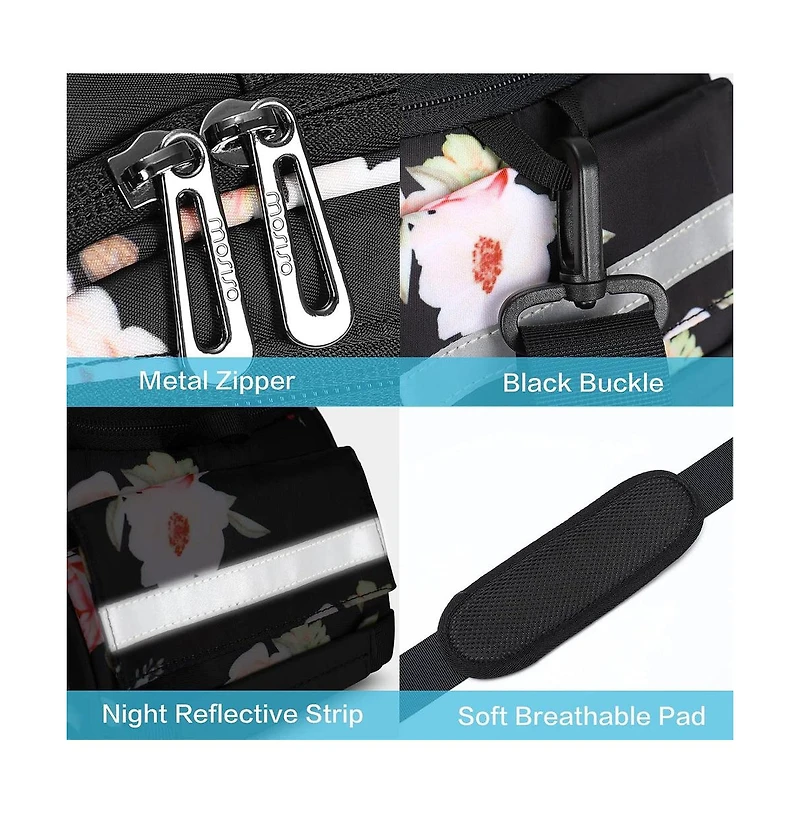 Aoligeijs Bike Rack Bag Waterproof Bicycle Trunk with Shoulder Strap, Rear Seat Carrier Storage for Commuting Travel Cycling