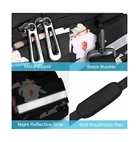 Aoligeijs Bike Rack Bag Waterproof Bicycle Trunk with Shoulder Strap, Rear Seat Carrier Storage for Commuting Travel Cycling