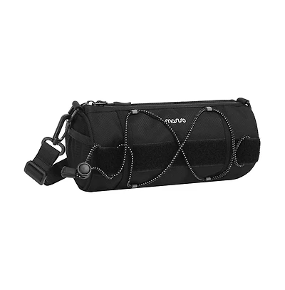 Aoligeijs Bike Handlebar Cylinder Bag with Elastic Cord, Waterproof Bicycle Front Storage Pouch for Cycling Commuting Travel