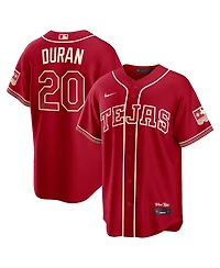 Nike Men's Ezequiel Duran Red Texas Rangers 2026 City Connect Stadium Jersey