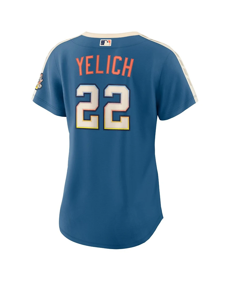 Nike Women's Christian Yelich Mineral Blue Milwaukee Brewers 2026 City Connect Stadium Jersey