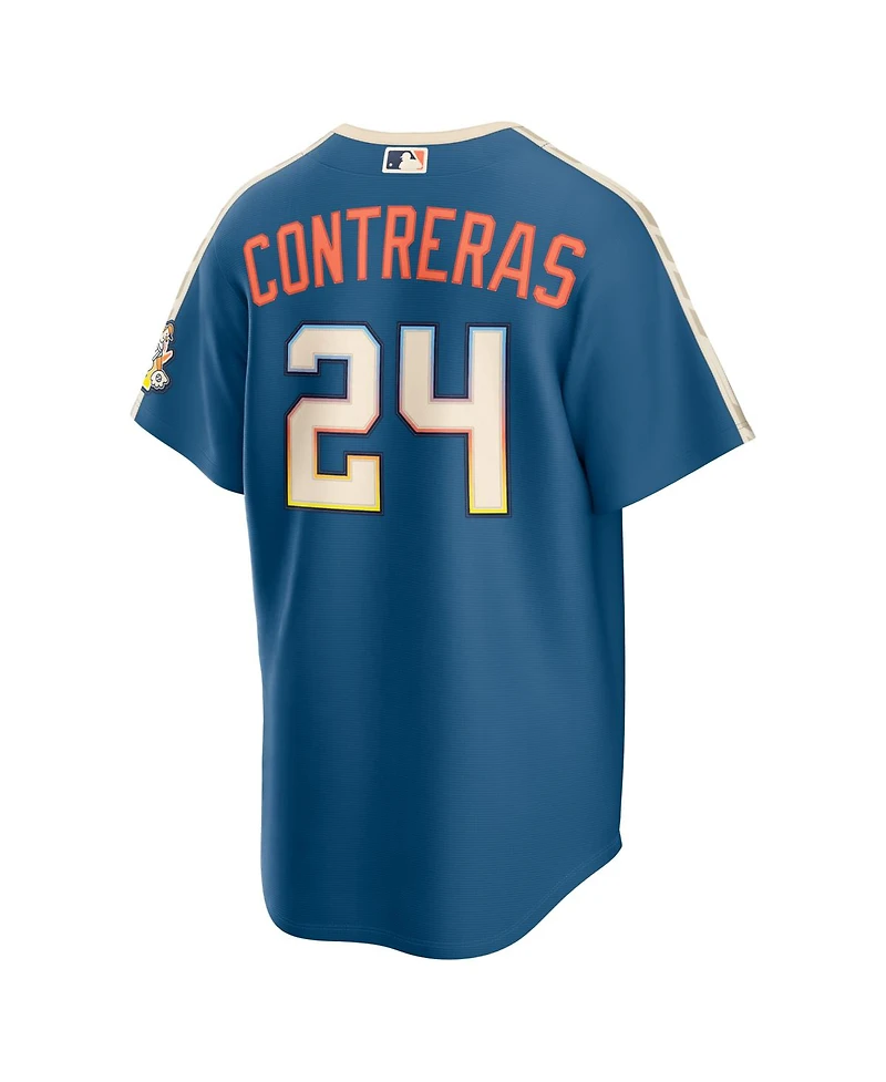 Nike Men's William Contreras Mineral Blue Milwaukee Brewers 2026 City Connect Stadium Jersey