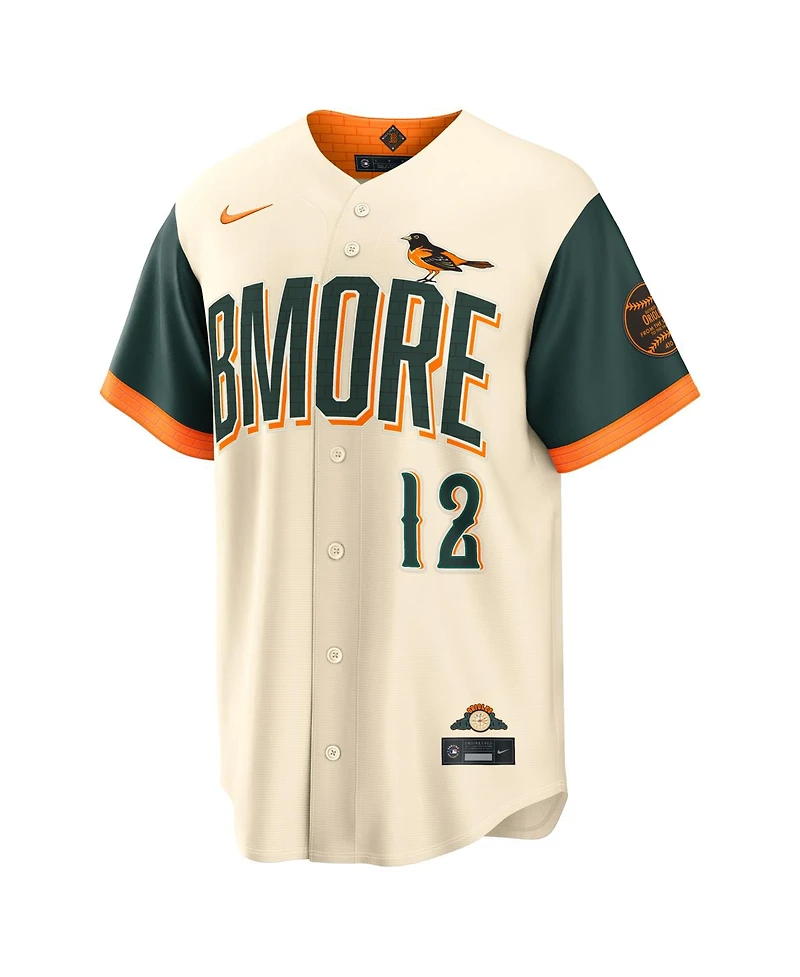 Nike Men's Dylan Beavers Natural Baltimore Orioles 2026 City Connect Stadium Jersey