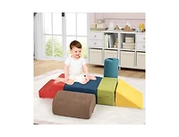 Hongge 6 Piece Baby Climbing Blocks with High-Density Foam and Carrying Handles