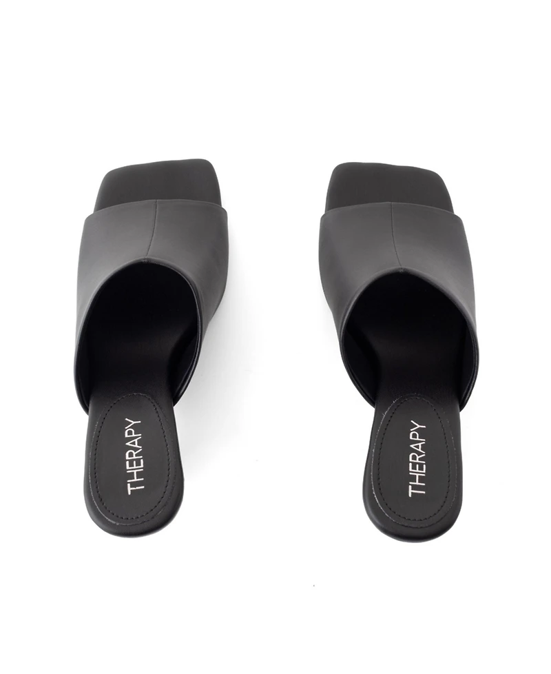 Therapy Australia Women's Nassau Square Toe Low Kitten Heel