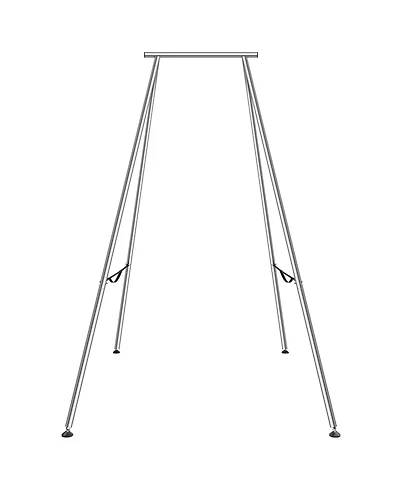 Mecale Aerial Yoga Frame Chrome Steel 551 lbs Capacity