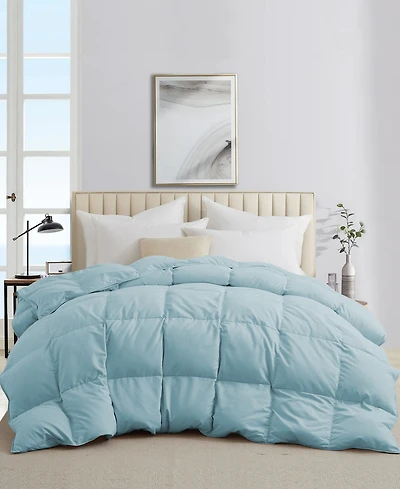 Unikome 300 Thread Count Cotton All-Season Goose Feather Comforter, Twin ,