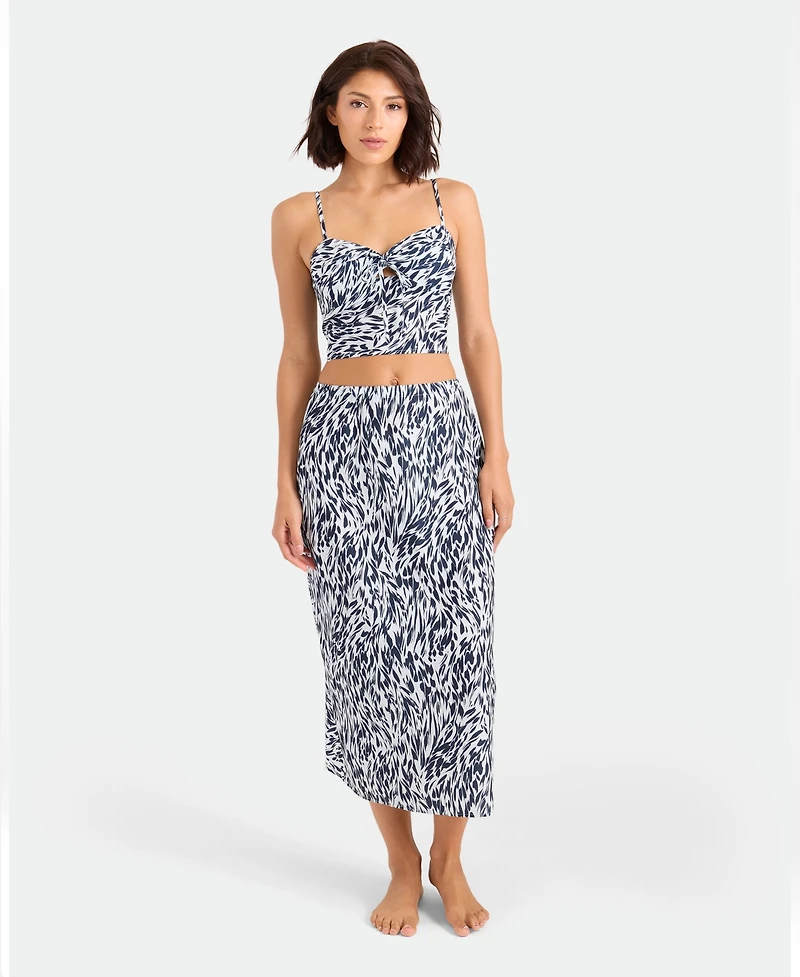 Volcom Women's Printed Sleeveless Swim Cover-Up Tunic Top