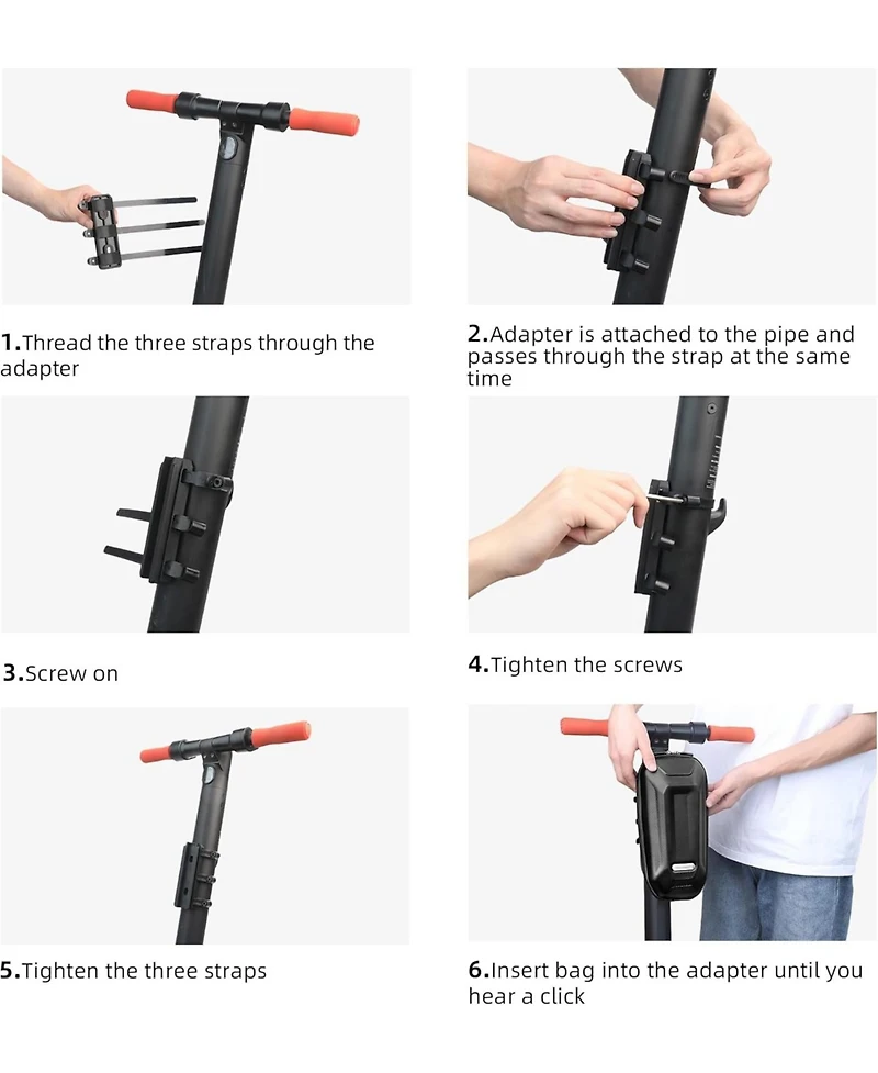 Urbanmax Scooter Handlebar Bag, Waterproof Storage for Electric Scooter/Bicycle/Motorcycle