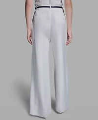 Bcbg Women's High-Rise Wide-Leg Belted Pants