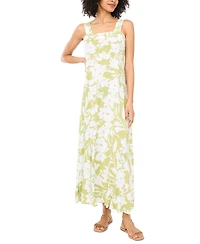 Vince Camuto Women's Printed Square Neck Maxi Dress