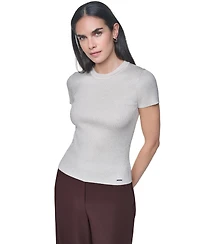 Calvin Klein Women's Crewneck Short-Sleeve Sweater Top