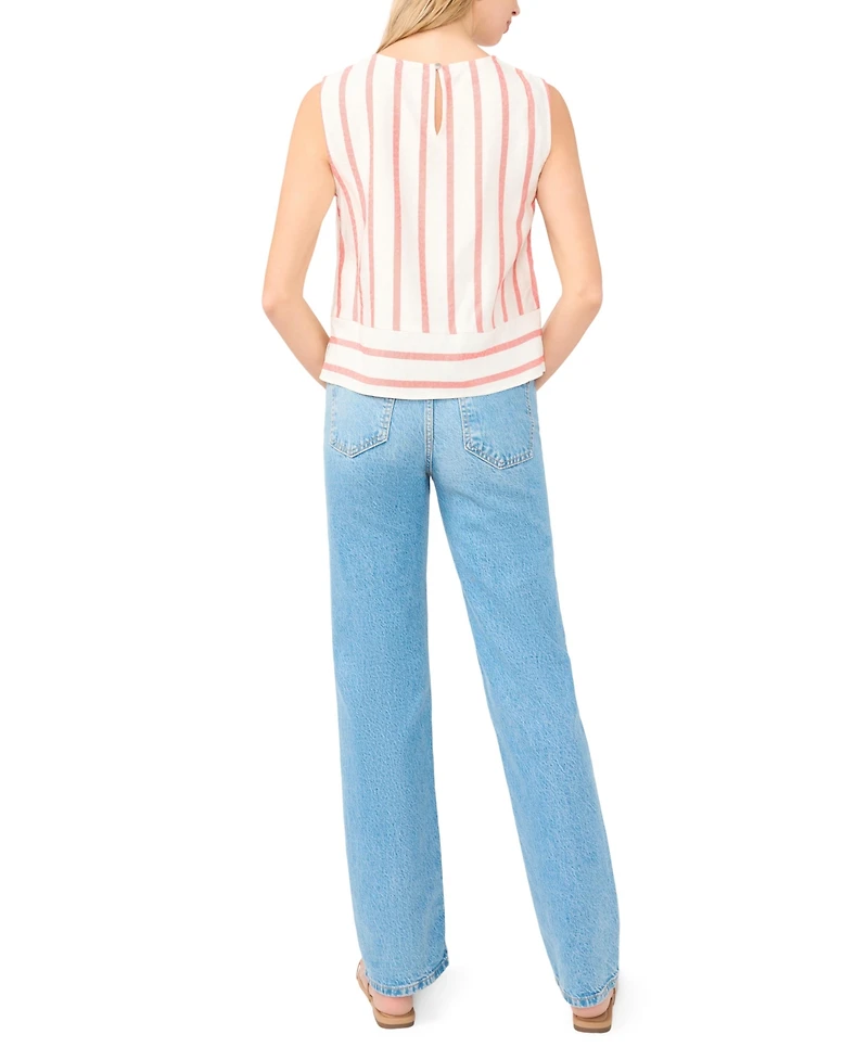 Vince Camuto Women's Sleeveless Crewneck Blouse