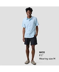 Backcountry Men's Tahoe Woven Short-Sleeve Snap-Up Shirt Performance Shirts Short Sleeve